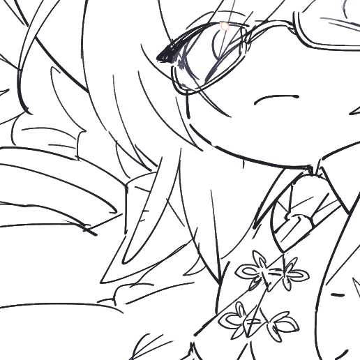 i actually did draw his feathery hair but it got blocked 🤭 