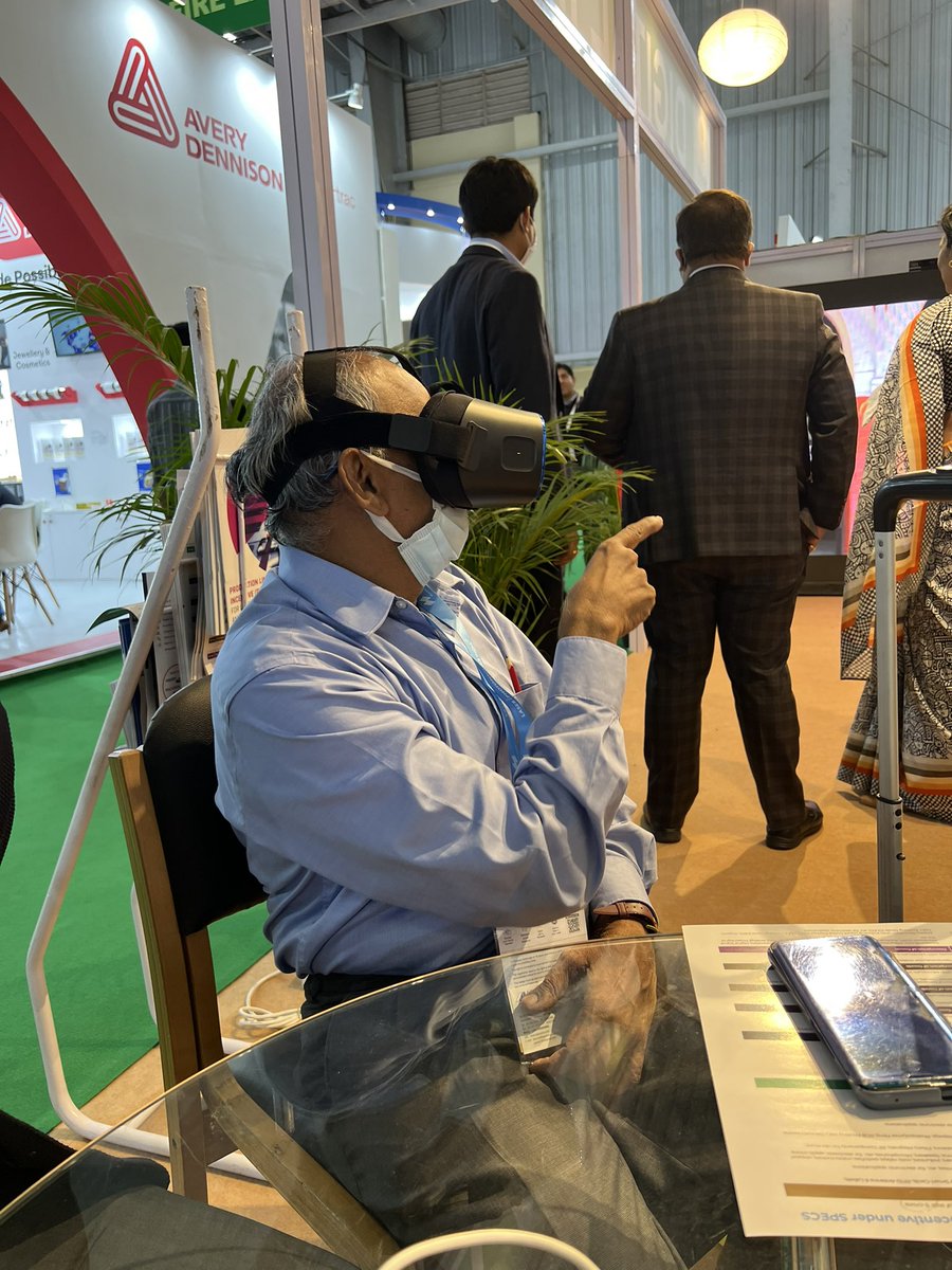 sanangoyal's tweet photo. Come experience the #VRone at @GoI_MeitY @_DigitalIndia lounge. @Electronics_GoI @BIECentre @QWR_asia https://t.co/N1ubxGBvTR