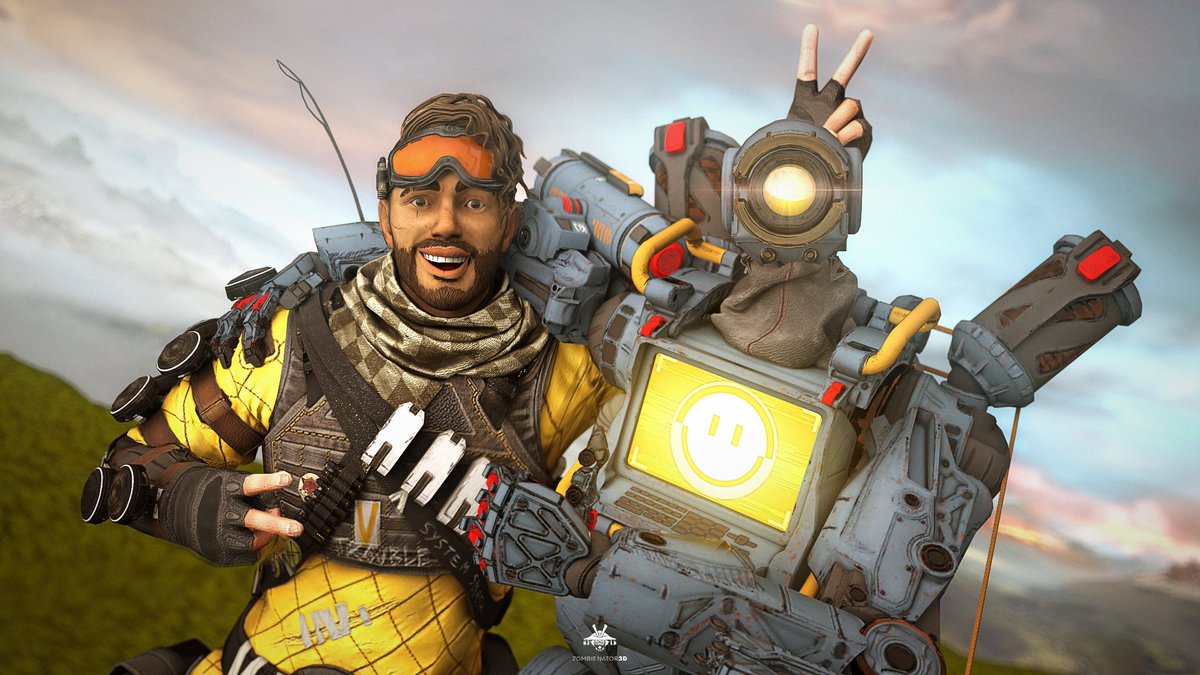 Zombienator3D's tweet photo. Friends!💛💙

This image was part of my #31DaysOfApex this year.
⚠ Free to use as PC Wallpaper

Like &amp; RT are appreciated ☺

#ApexLegends #ApexLegendsFanart #Mirage #Pathfinder  #Apex募集 #APEXフレンド募集 #C4D #apexps4 #apexpc @chrisedgerly @RogerCraigSmith https://t.co/OPuSpwVIoC
