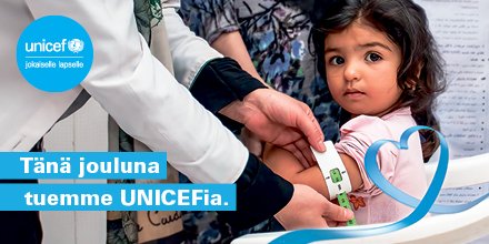FinnairSuomi's tweet photo. Joulumuistamisen sijaan teimme lahjoituksen @unicef_finland :lle  koronarokotteiden hankkimiseen ja toimittamiseen maailman köyhimpiin maihin. 💙 Jos haluat olla mukana tekemässä hyvää tänä jouluna, voit lahjoittaa UNICEFin sivuilla osoitteessa https://t.co/YEJuQrtDDQ. https://t.co/jYeA0CXZuM