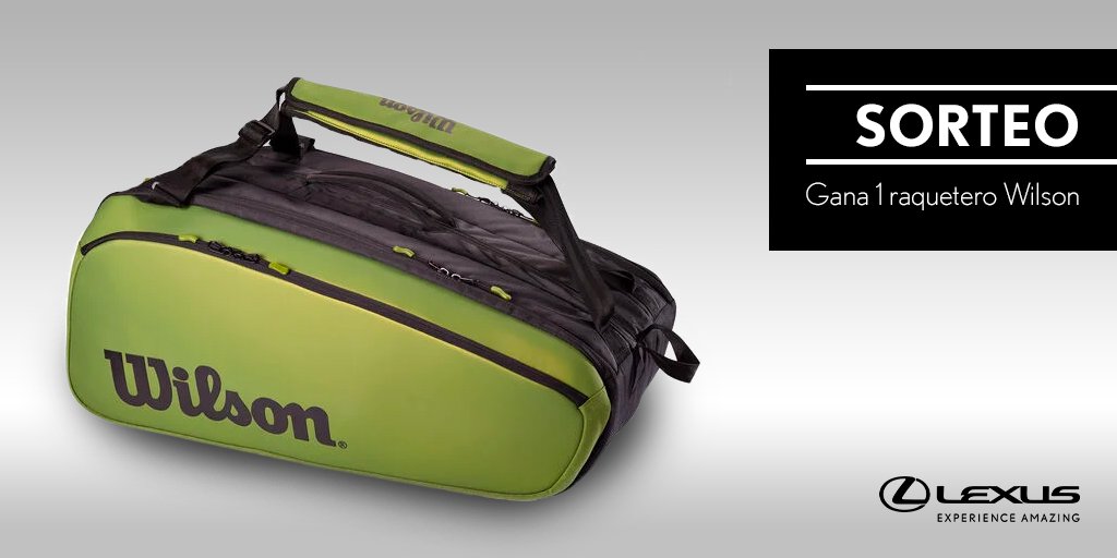 LexusSpain's tweet photo. SORTEO | Haz RT y consigue 1 raquetero Blade Super Tour Wilson de #LexusUtility Bases Legales: https://t.co/v7bRDKB3Cw https://t.co/pL0rRaCZzo