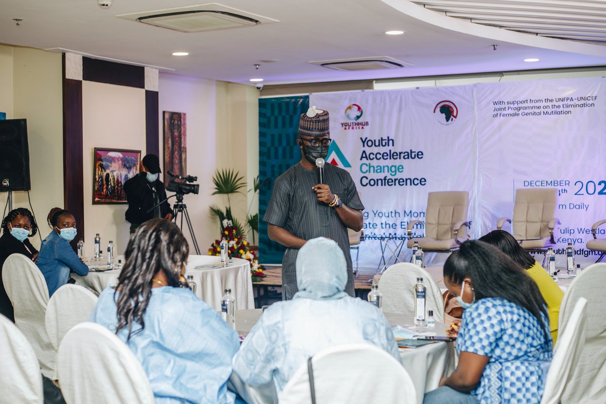 UNFPAKen's tweet photo. " Culture influences religion and religion influences culture. If we want to end harmful practices we need to address the issues from the grassroot level being cognisant of the things that influence the harmful practices " Rotimi Olawale E.D @youthhubafrica 

#YouthEndFGM https://t.co/ui4BSlUhwv