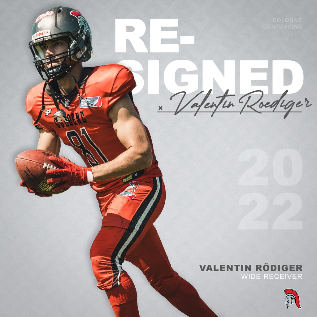 No.81 - Willkommen zurück Valentin Rödiger 🙌

"Valentin is one of the hardest workers on our team. He is also our Punter and our backup Kicker but more than that, he is a big part of our Receiver core. He is known for his great releases and clutch catches." - David Drane