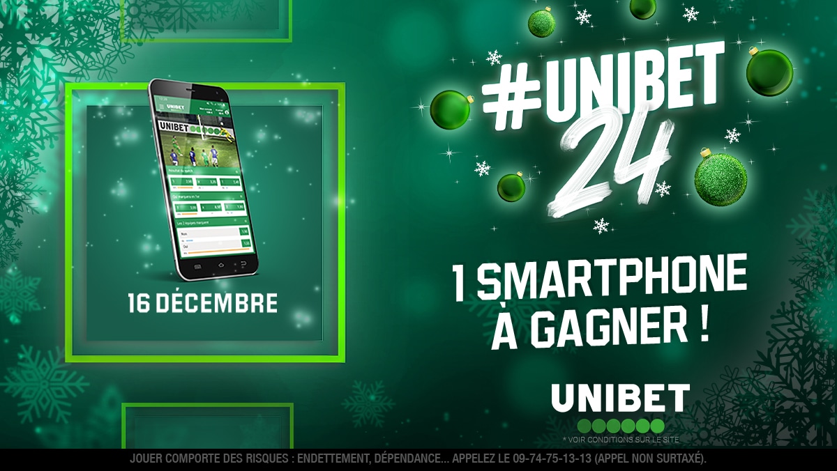 UnibetFrance's tweet photo. 🎄 #UNIBET24 - 𝐂𝐚𝐬𝐞 𝟏𝟔 🔳

📱 1 smartphone à gagner pour parier sur notre app !

👉 RT/Follow + #UNIBET24 https://t.co/eTVyGNPKvQ