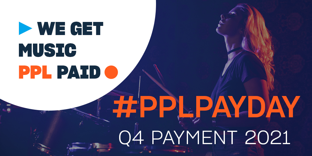 PPLUK's tweet photo. Today is #PPLPayDay! We have now made our December distributions of £41.8 million to a total of 124,000 performers and recording rightsholders. Read more about this quarter’s payments here: https://t.co/hyP3HLwxxV https://t.co/erCF2NyIaS