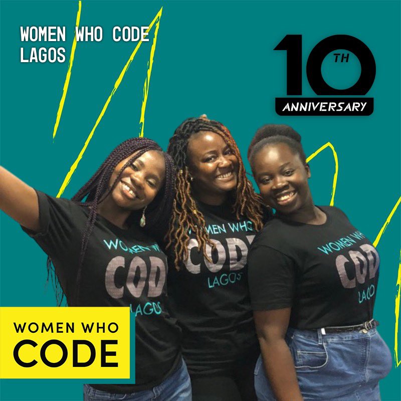 wwcodelagos's tweet image. Our great community at 10 @WomenWhoCode #WWCodeTurns10