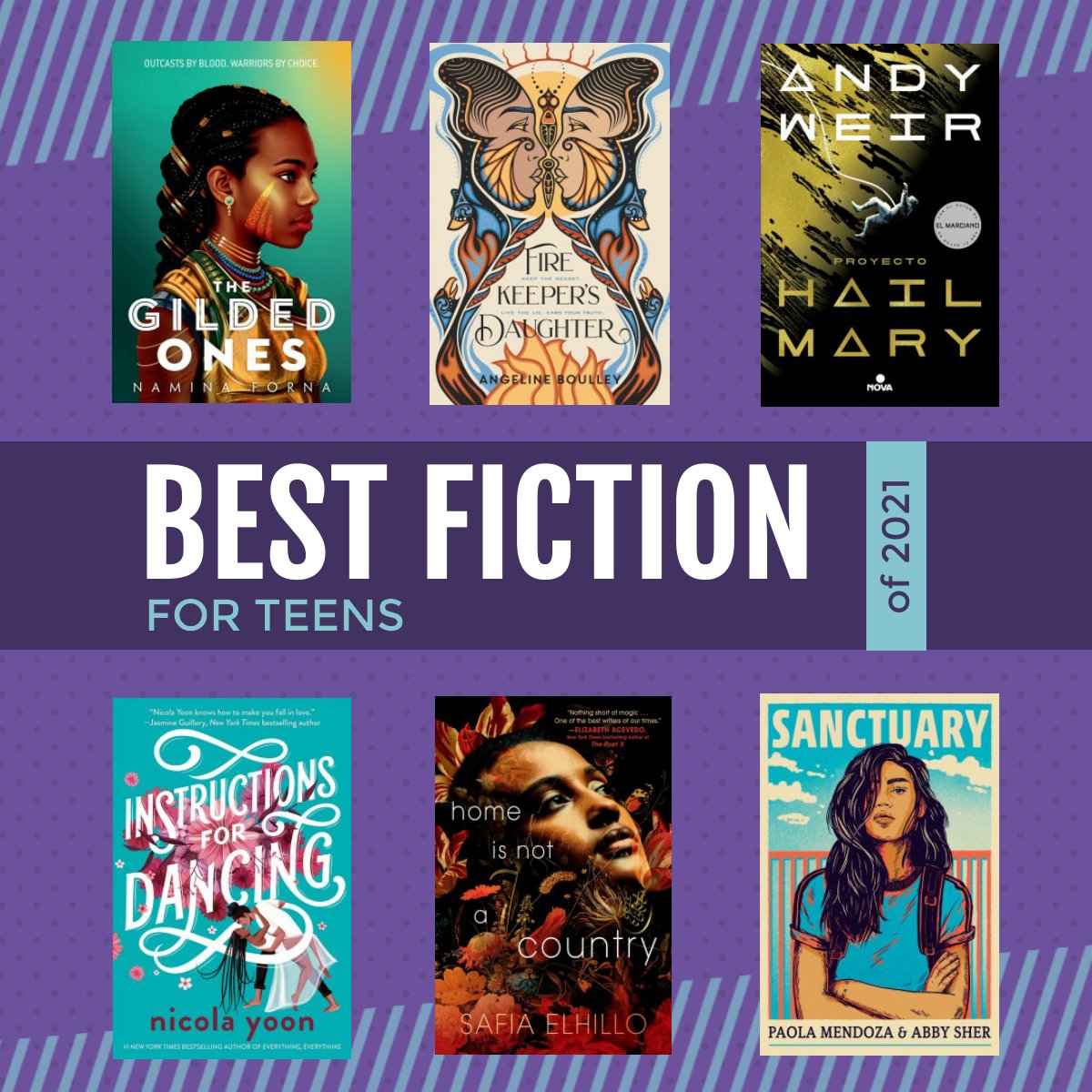 Check out some of the best YA/Adult titles of 2021 <a href="/ASLMellon/">Mellon Library</a> or on Sora, our audio/ebook library. No homework = time to read. Come see us! #aslreads #aslcreates libraryaware.com/2FGC0W