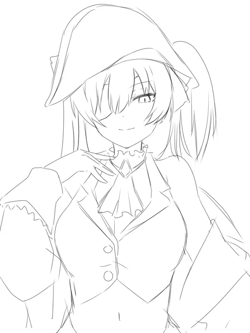 船長
#線画 