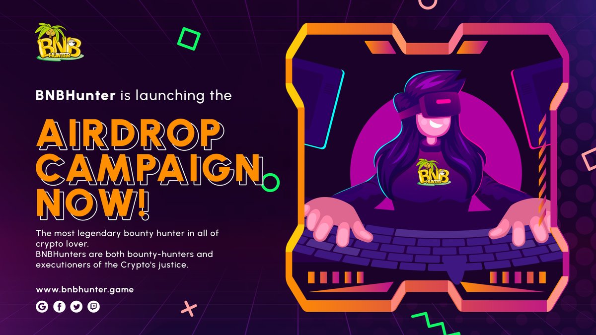 🏕️BNBHunter is launching the Airdrop Campaign now!

🎯Join it to win up to 50K $BHT

🌴Random 4,000 participants can get 200 $BHT each 

👇
gleam.io/OL7YB/bnbhunte…

#BSC #GameFi #PlayToEarn #Giveaway #Airdrop