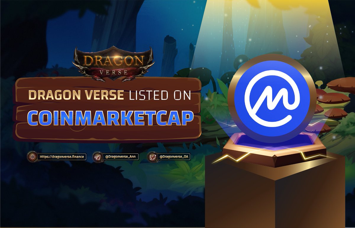 📣LISTING ANNOUNCEMENT <a href="/CoinMarketCap/">CoinMarketCap</a>🎉🎉🎉

🚀DRV-Dragon Verse is thrilled to announce $DRV has listings!!

🎉DRV-Dragon Verse  is OFFICIALLY listed on Coinmarketcap !!

Coinmarketcap
👉🏼 coinmarketcap.com/currencies/dra…