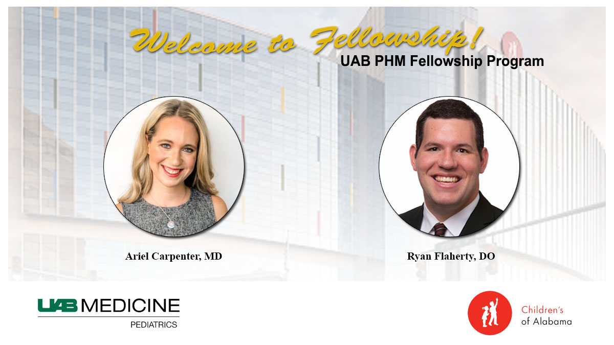 Ecstatic to welcome both @air_carpenter and @Doc_Disney to the UAB Family! Congratulations to all of the new @PHMFellowships fellows! 🎉🥳🍾@ErinnSchmitMD @ErinShaughness4 @uabpeds @ChildrensAL