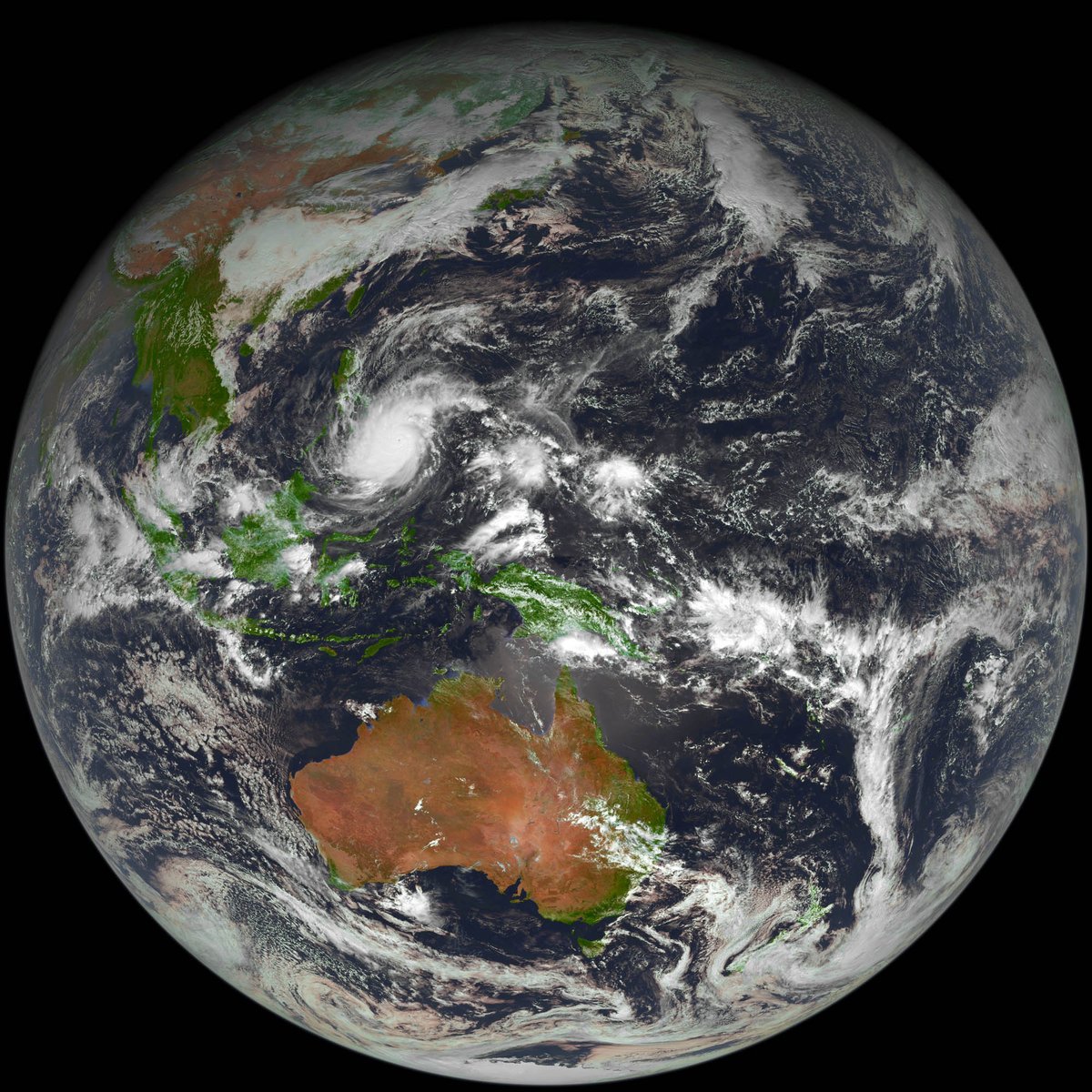 A disaster in progress at the Philippines. Super Typhoon Rai (Odette) a category 5 super typhoon is about to make landfall. Our thoughts are with those in the line of fire of this monster typhoon. 

Himawaricast via Jcsat-2B at 0210UT.