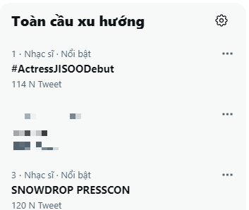 mapmapbubu's tweet photo. lên 1 2 nào
SNOWDROP PRESSCON
#ActressJISOOdebut 
@BLACKPINK https://t.co/F44eVwbaGd