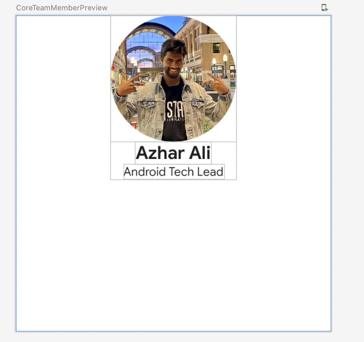 Day 5 #100DaysOfCode Been working on an app for GDSC FIU, currently working on the UI for the app using #JetpackCompose !!