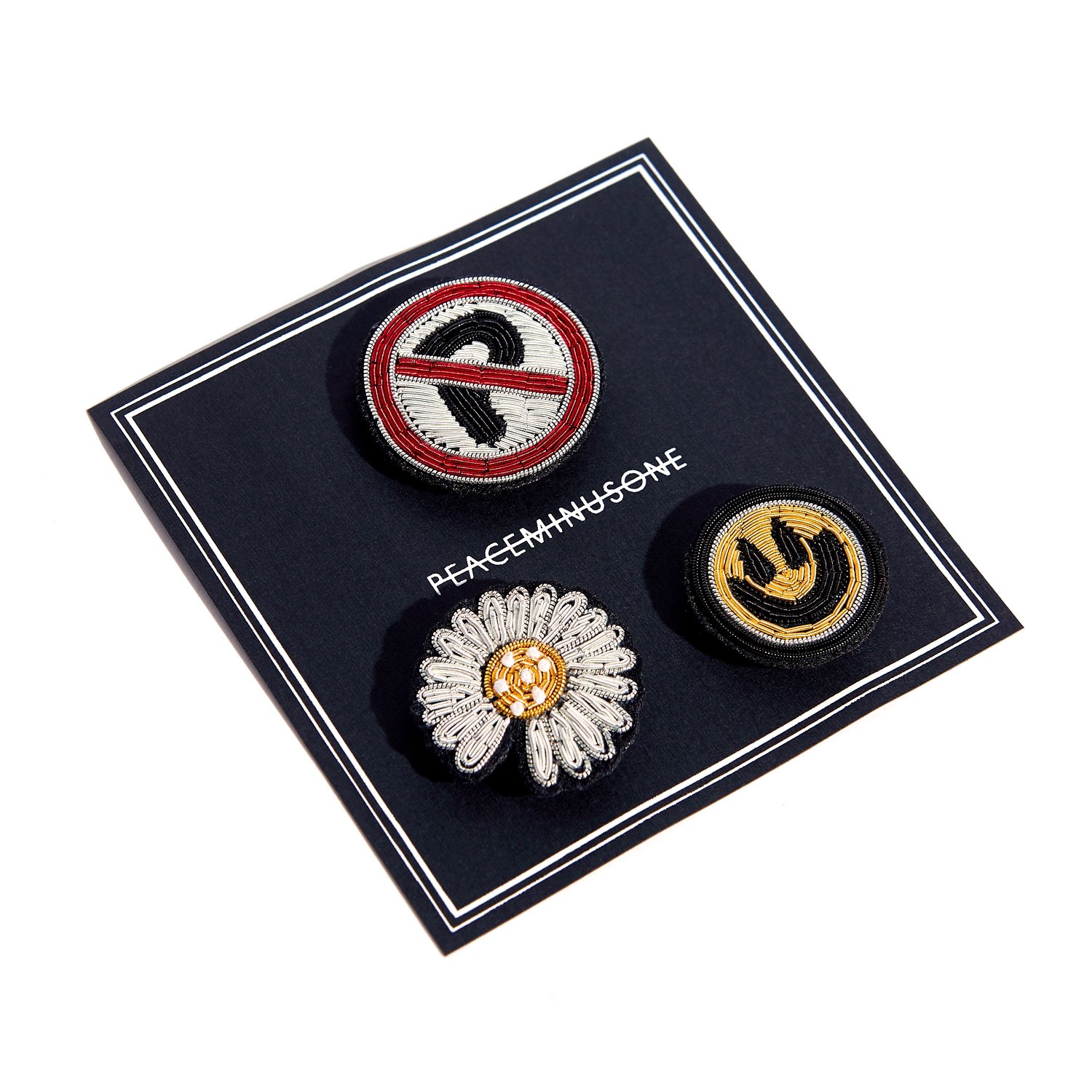 PEACEMINUSONE PMO DAISY PIN SET