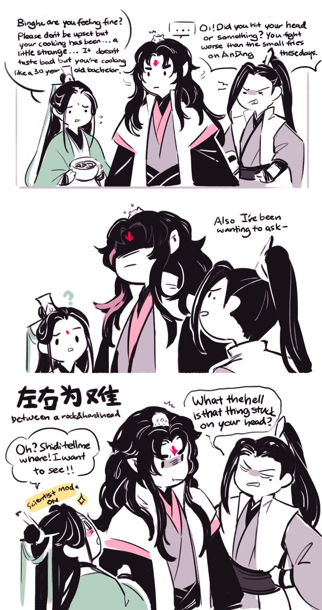 hamqinghua gets karmic punishment for creating Bingcel-ge and now has to teach him how to love in 3 months (maybe 300 years would be more likely lol) à la A Christmas Carol (+ Ratatouille hijinks) without getting discovered or he restarts the whole process 