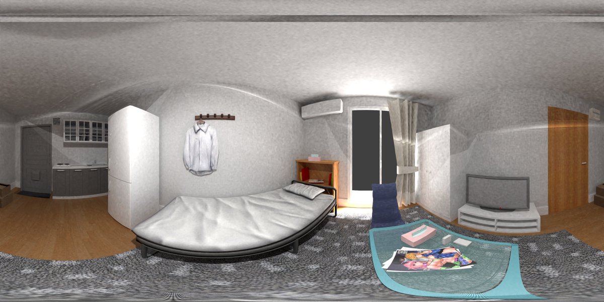 うーん、やっぱ狭い部屋だと画角内の情報量が少なくて微妙だなぁ 