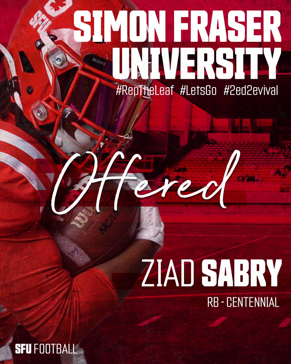 Excited to announce my first NCAA offer from SFU <a href="/CoachRigell/">Mike J.Rigell</a> <a href="/SFUFootball/">SFU Football</a>