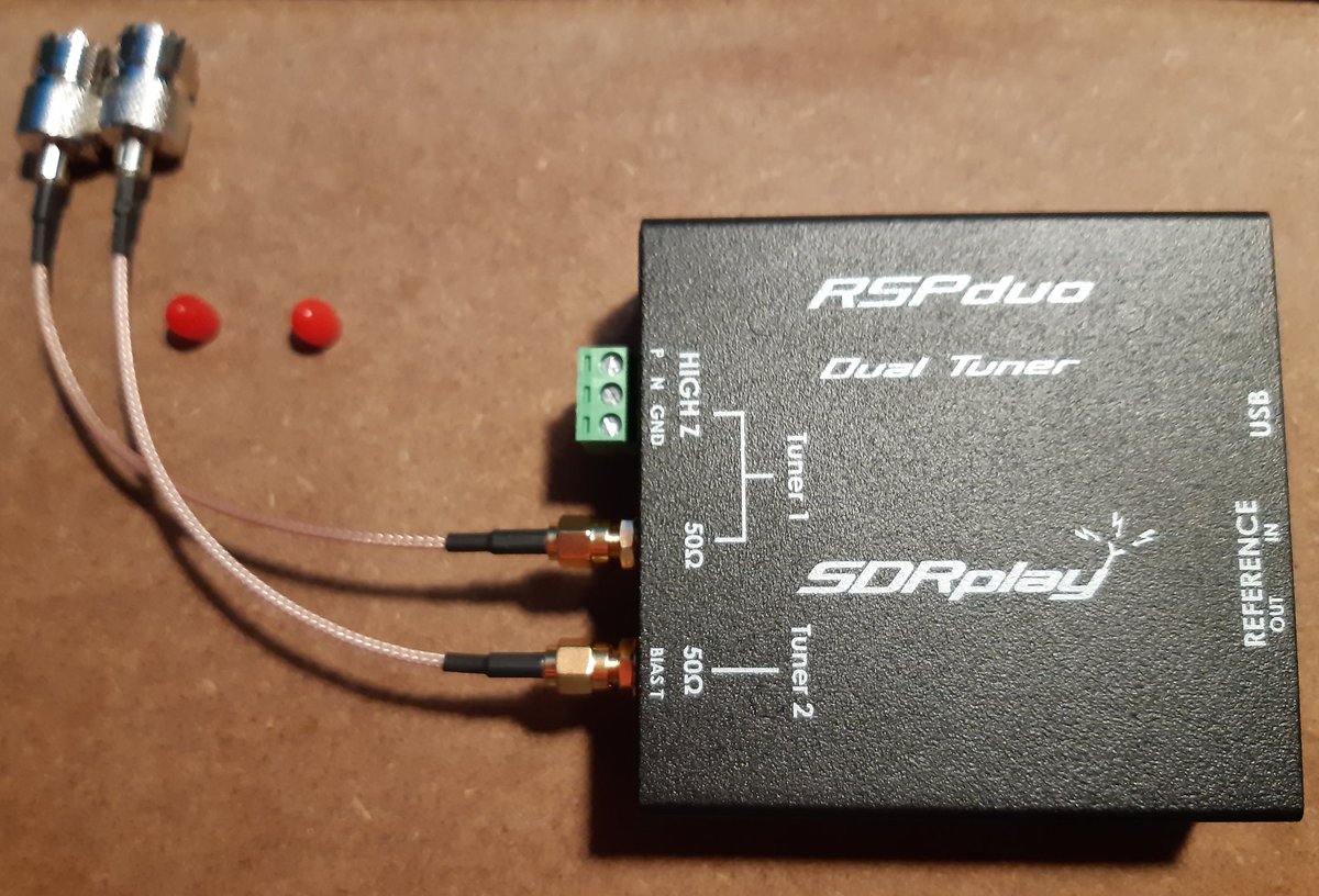 AllRx's tweet photo. Santa Claus is early a few days, he brought me a new receiver, now I have a #RSPdx and the newcomer 🌎 #RSPduo #sdrplay #sdruno https://t.co/AhzrPXRTyU