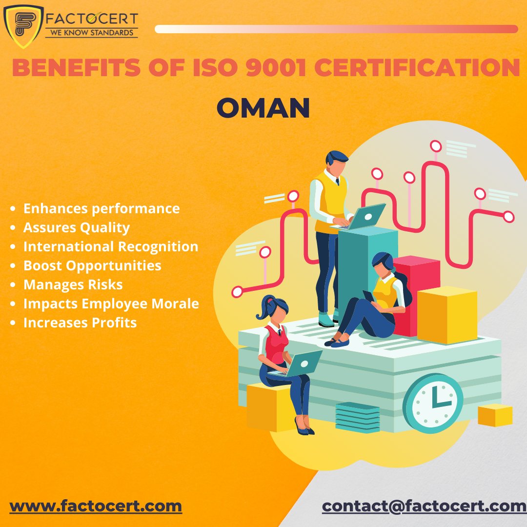 factocert's tweet photo. #ISO9001Certification in #Oman makes it possible for companies to resolve business risks and ensure #customersatisfaction. Get your #business  #certified with #Factocert across Oman and its regions. For more information, visit: https://t.co/6fYM1jeTDD
#ISO #MiddleEast #Quality https://t.co/C8EHtAvqFA