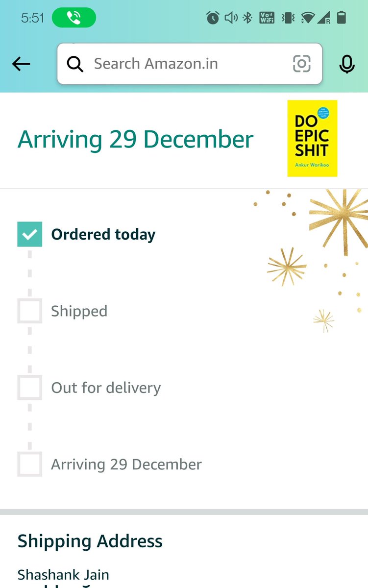 shank_j_5's tweet photo. This is my first time 'pre-ordering' a book. 
Having never attended a single course of @warikoo , it is amazing how much excitement and hype a person can create just through YouTube videos and Instagram posts.
The book as well as you, have my admiration and respect! #Excited https://t.co/XEpYfPBPfx
