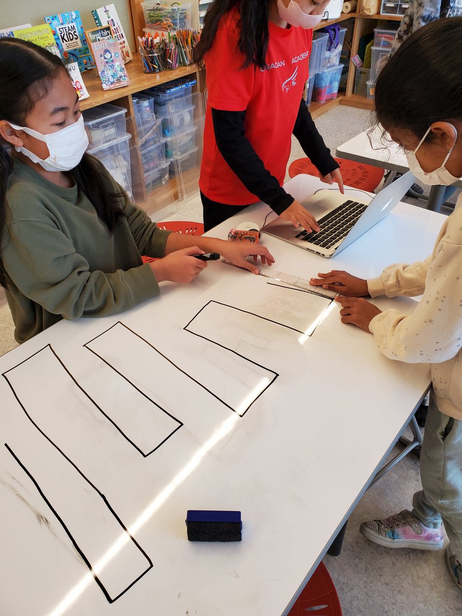 Love seeing the kids using math in a different context (coding) to help make their edison machines move. Thank you <a href="/shigetasensei/">K Shigeta</a> for sharing your knowledge of coding! #CAinspires #codingforkids #pyp #cagrade4 #welovemaths