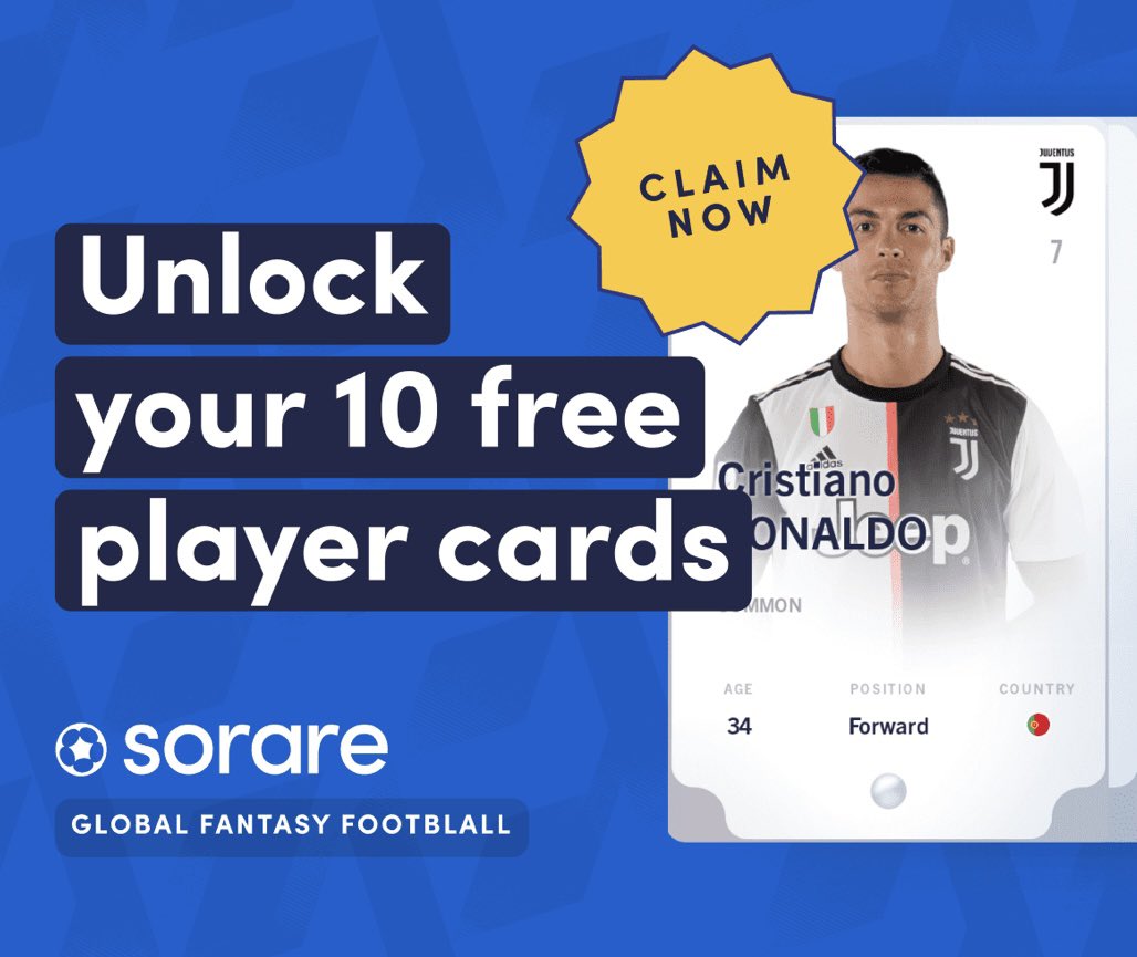 Unlock your 10 free Player Cards now. Trade and exchange NFT Collectible Cards that can be converted to ETH or $: sorare.com/r/borissia