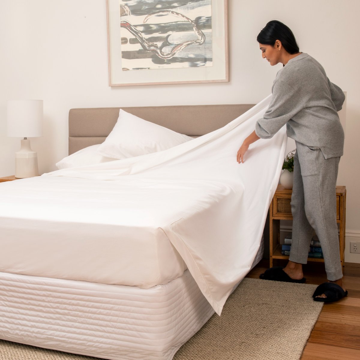 Our tailored bedsmade technology means you get crisp fitted sheets, giving you the luxury of a perfectly made bed every day.

#bedsmade #bedsheets #sheetset