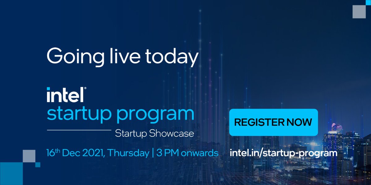 TiEMumbai's tweet image. Just a few hours to go. Register for the premier edition of the Intel Startup Program Startup Showcase. Meet the deep tech startups that will go on to define the new narratives of technology: 3.thestartupsshowcase.com

#intelstartupprogram#intelstartupshowcase
@intelindia