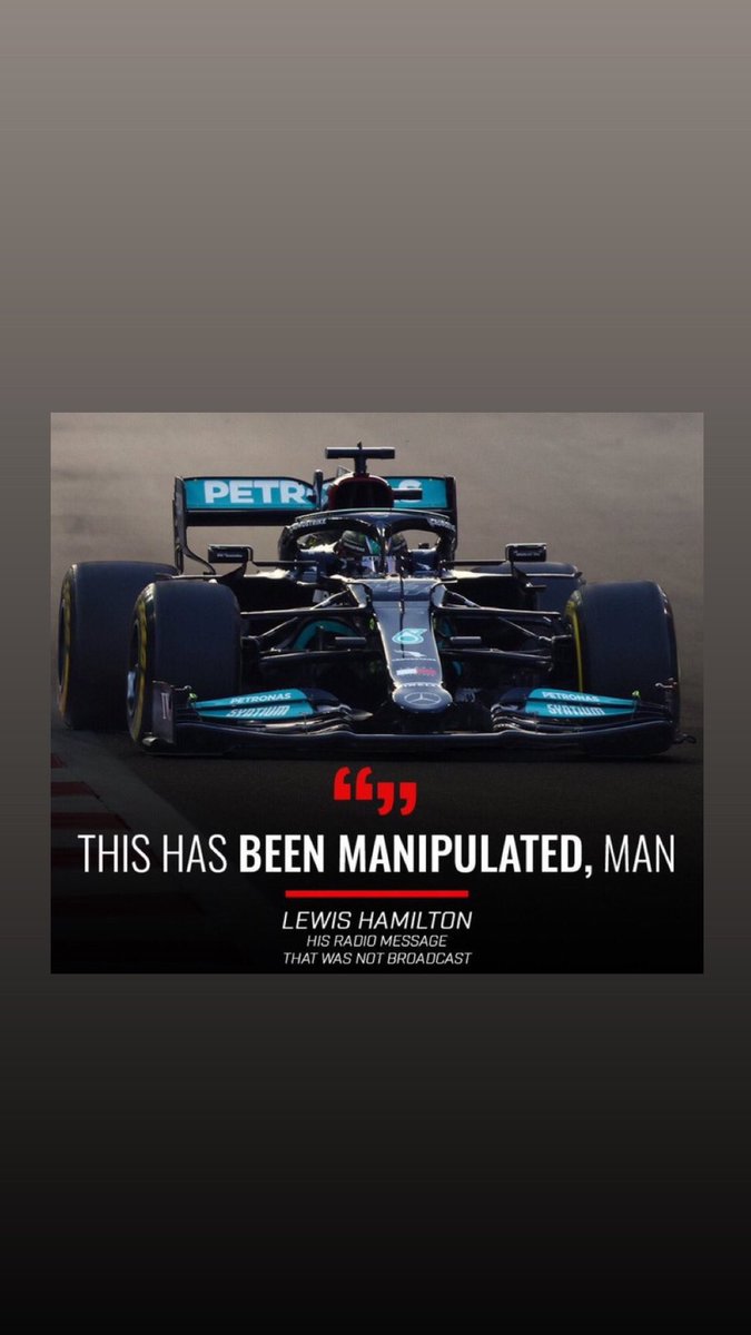 TheTechnician44's tweet image. Good morning #TeamLH Lets keep going for Lewis.. We cannot allow the sport we love to be manipulated….. Masi has to go, Mercedes have to take this all the way.. 

#boycottFIAgala #IStandWithLewisHamilton #MasiOUT 
#F1xed