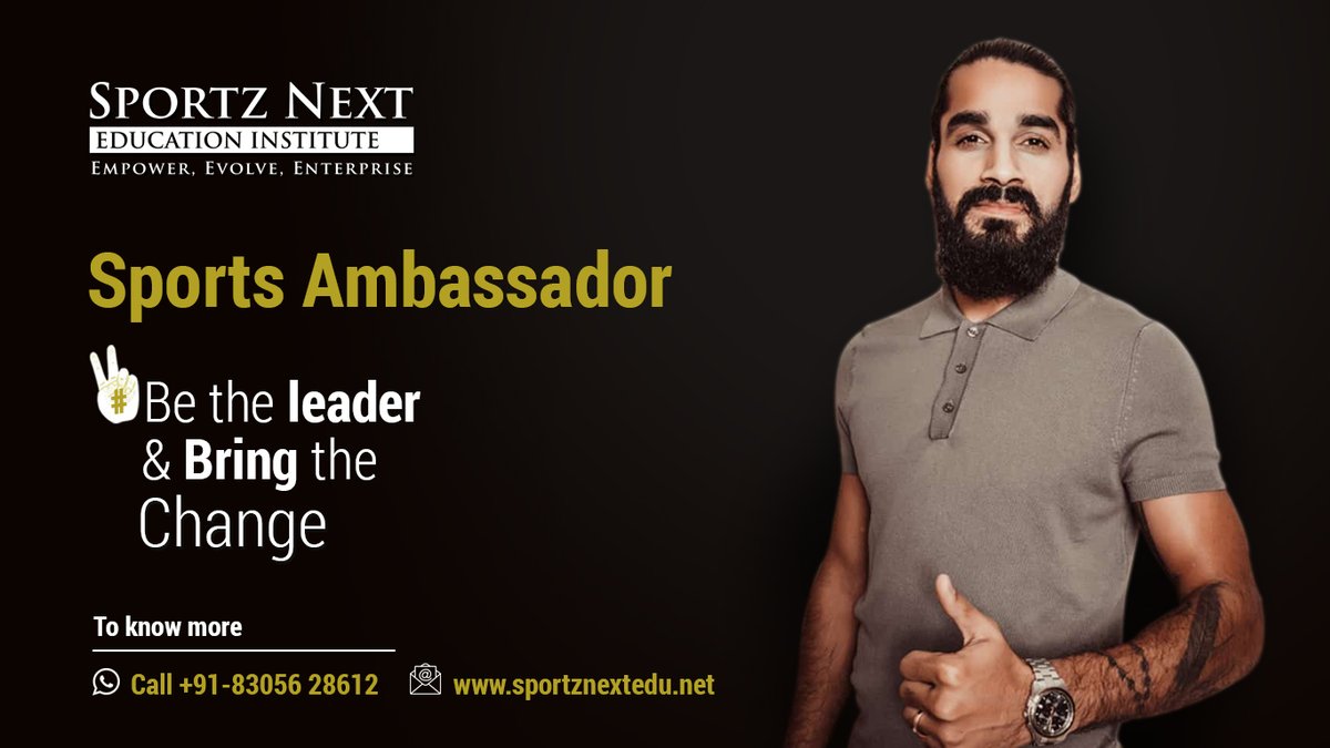 SportzNextEdu's tweet photo. Democratize sports education through a community based learning model. Be the leader and bring the change.

Hurry up and register today to be selected among the top 50 candidates to enjoy and grow together in a social learning model.

#leader #change #sandeshjhingan https://t.co/JtHZJHBWuc
