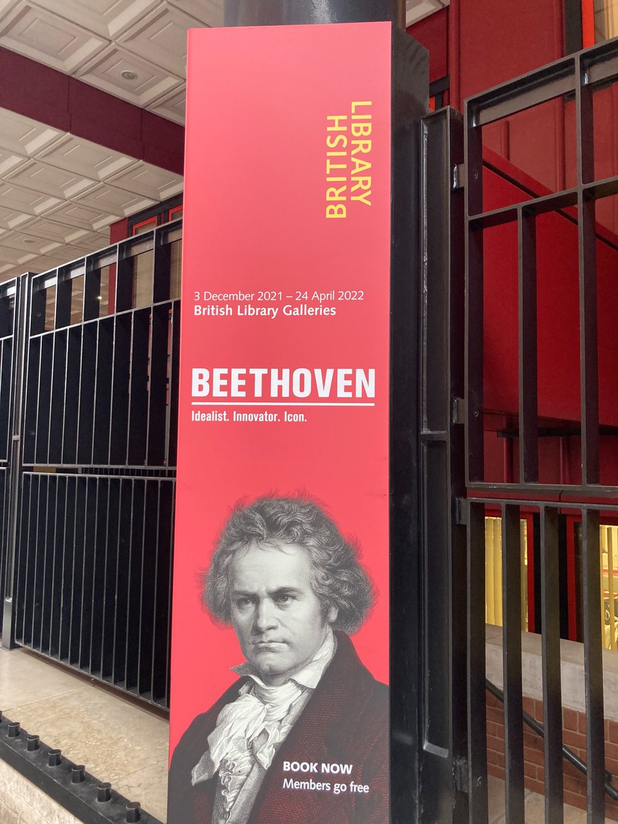 ChrisBanks's tweet photo. On the eve of #Beethoven's 251st birthday, we got to see the @britishlibrary @BL_Music_Colls exhibition. The "legacy" section in particular was eye-opening. As always, it was lovely to see some of the library's #music treasures. Great work by @RupertRidgewell &amp; @RichardChesser1 https://t.co/g61TWrzZkT