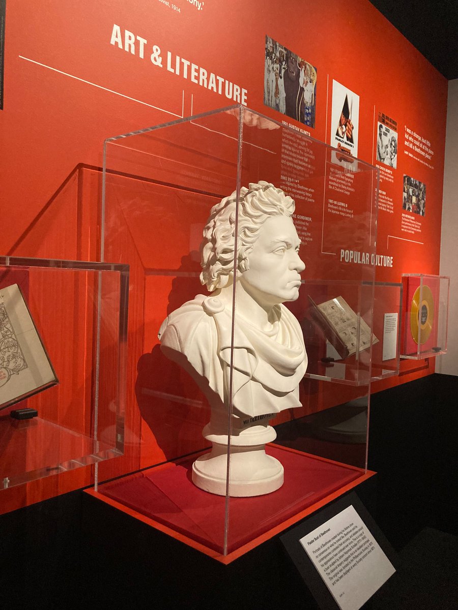 ChrisBanks's tweet photo. On the eve of #Beethoven's 251st birthday, we got to see the @britishlibrary @BL_Music_Colls exhibition. The "legacy" section in particular was eye-opening. As always, it was lovely to see some of the library's #music treasures. Great work by @RupertRidgewell &amp; @RichardChesser1 https://t.co/g61TWrzZkT