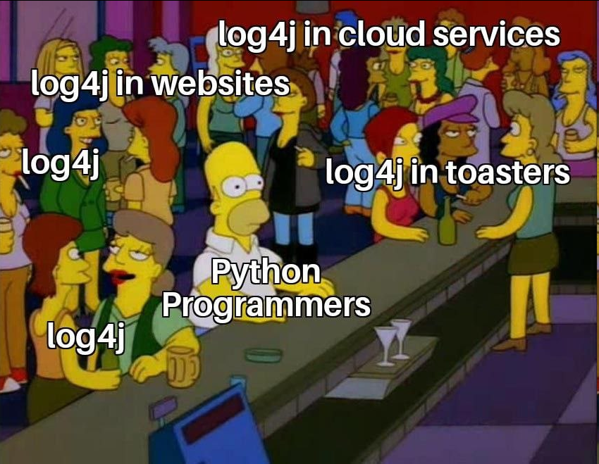SarbotMETA's tweet image. på jobb har det vært log4j for alle pengene... men SAR BOTTene er jo laget i Python... so no worries there.