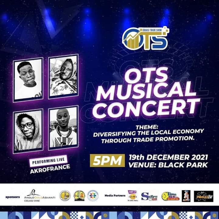 Obuasi Trade Show Musical 🎶 Concert. All the top Artists will be performing live. You can't miss this Program for anything. #obuasitradeshow #bellsontvgh #obuasitoday #obuasifacebookers #tradeshow #obuasitradeshow  @bellsontvgh @akro_france