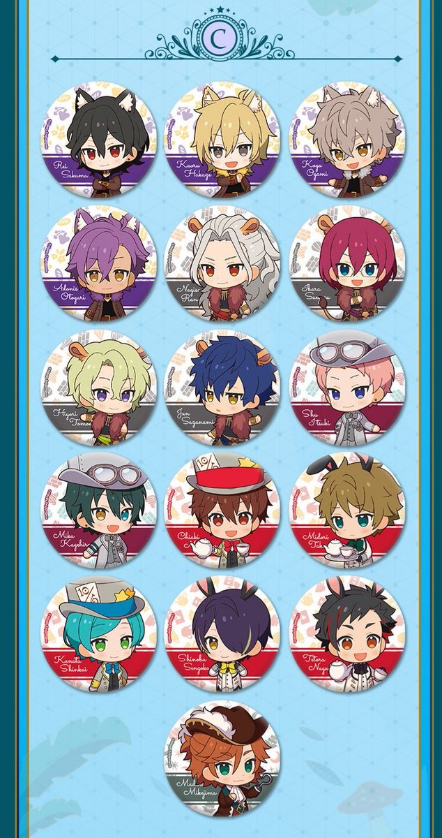 あんスタ中国限定新商品 童話缶バッジ(BOX販売)&クッション(全49種) 後