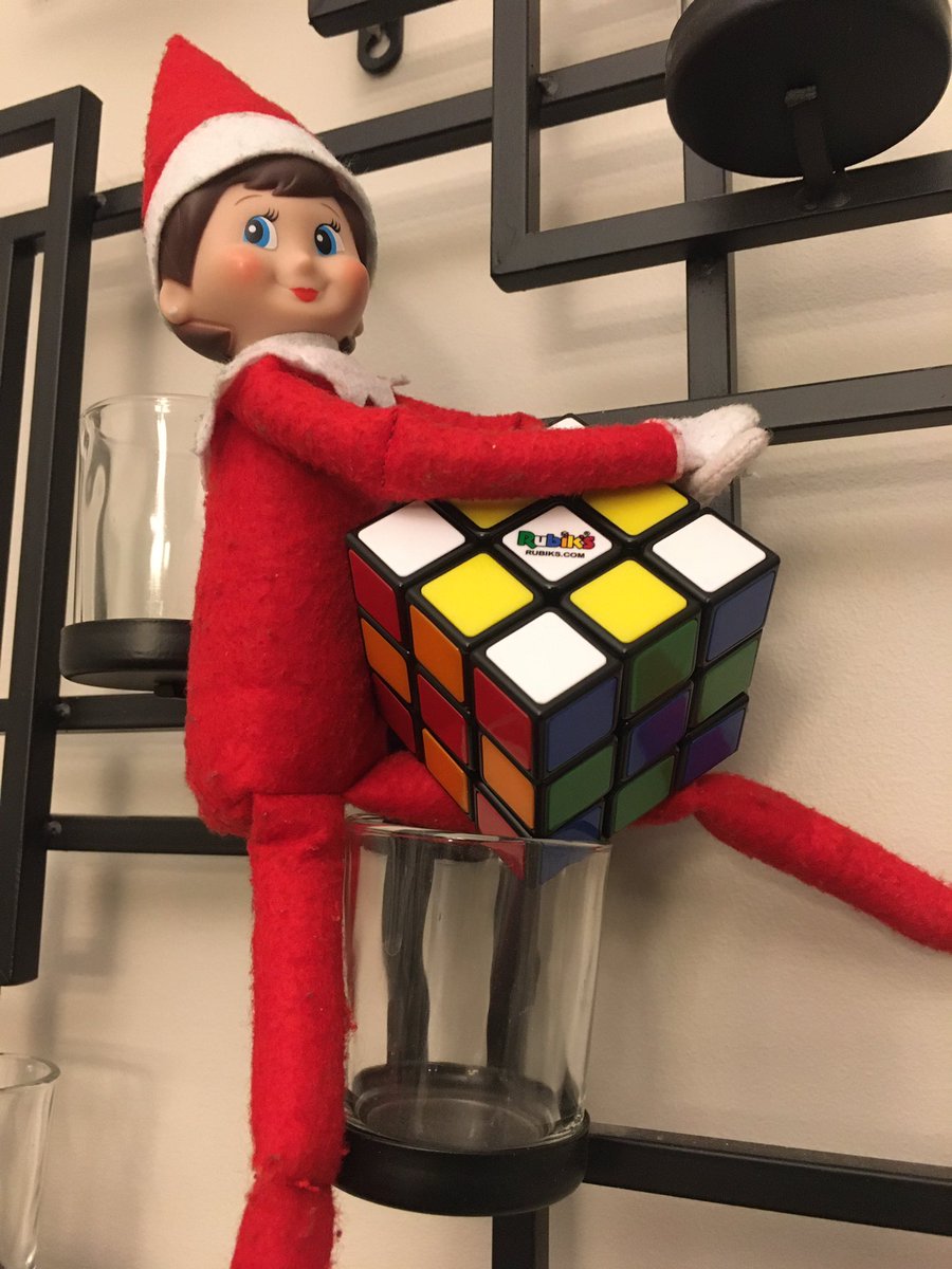 sinbinzebra's tweet photo. @Rubiks_Official check out the check pattern by #elfontheshelf !!! #AdventureEveryTurn #RubiksCube https://t.co/MsQke9IkS5