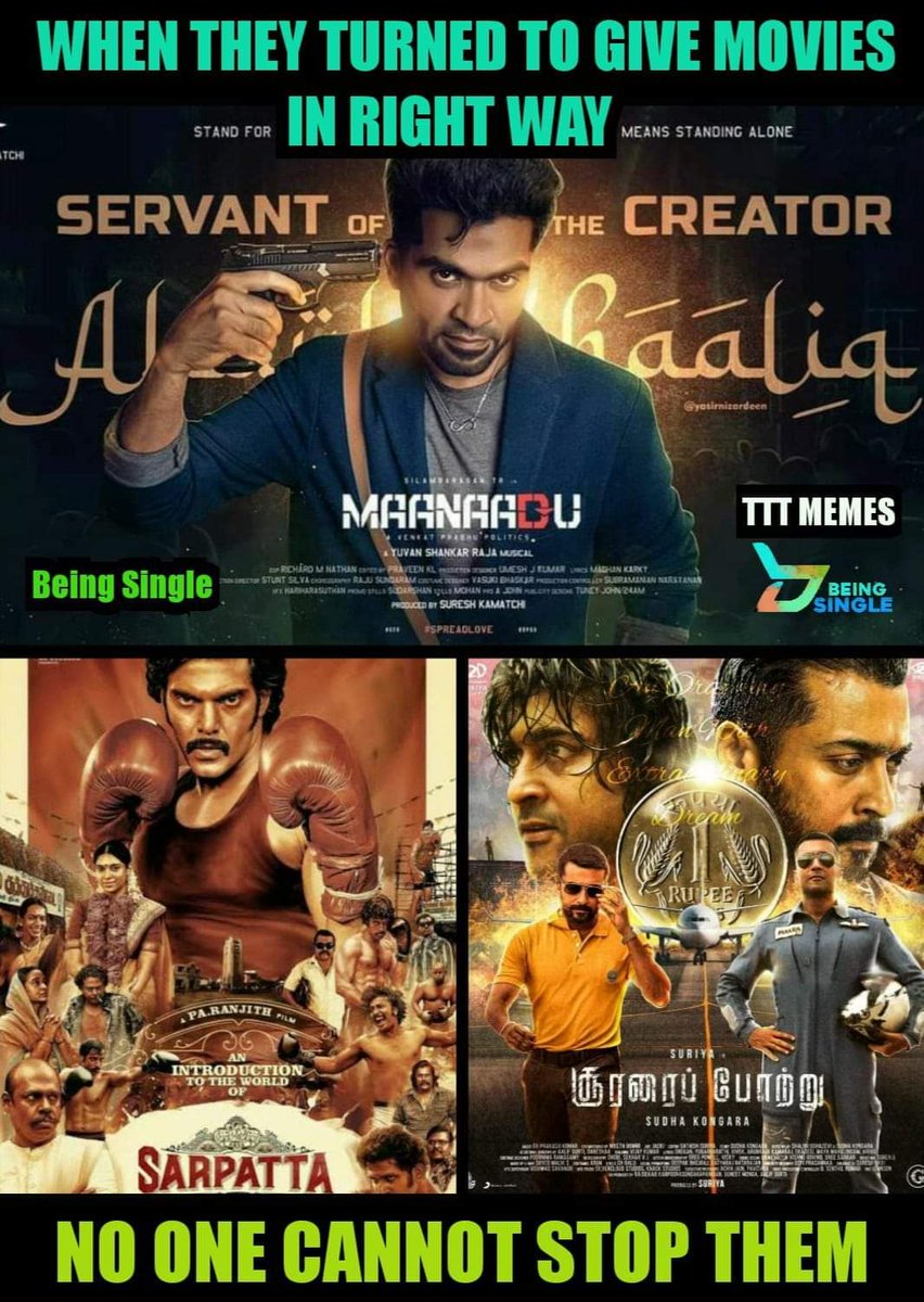 Paiyan3Trichy's tweet image. Best comeback #SilambarasanTR  #Arya #suryasivakumar