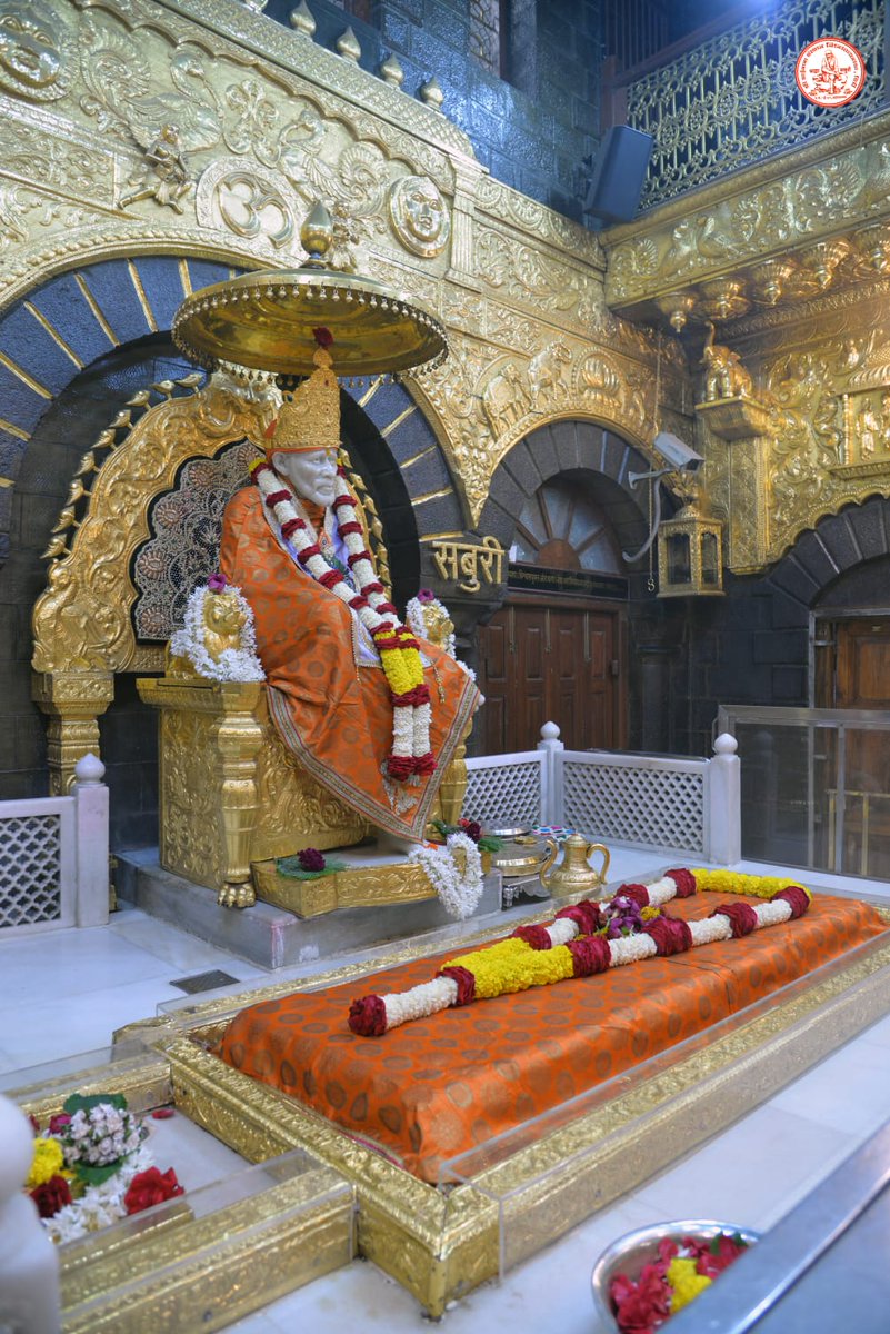 SSSTShirdi's tweet photo. *!! ॐ साई राम !!*
*श्री साईबाबा संस्थान विश्वस्त व्यवस्था,शिर्डी*
*!! ॐ Sai Ram !!*
*Shri Saibaba Sansthan Trust, Shirdi*
*आरती :- माध्यान्ह आरती*
 *गुरुवार १६ डिसेंबर २०२१*     
*Aarti* : *Madhyan Aarti* 
*Thursday 16 December 2021* https://t.co/R5U5nWFQuh