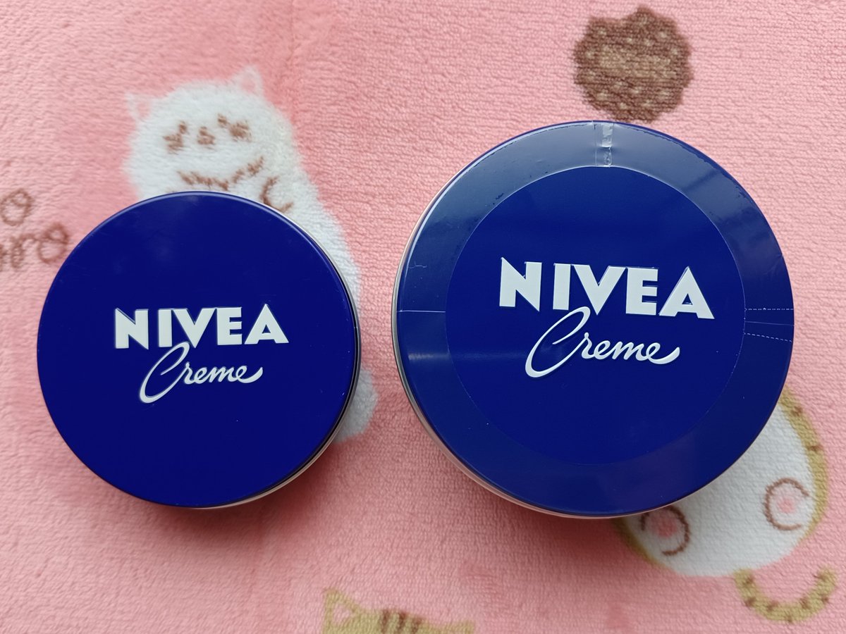 ドンキに行ったらドイツ製の特大サイズのニベア缶が売られてたので買っ