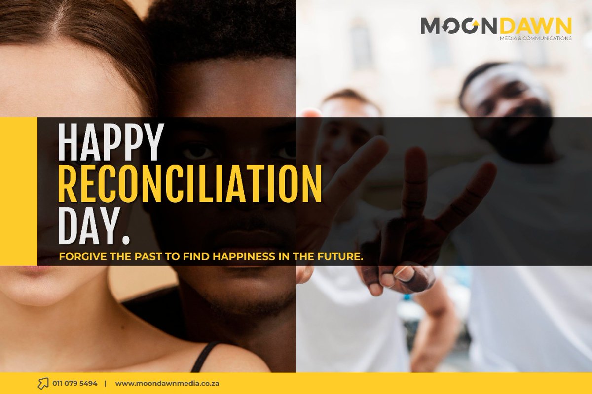 MoonDawnMedia's tweet photo. Happy Day of Reconciliation South Africans. Let's continue to celebrate each other, love each other, and take care of each other despite our differences.

#ReconciliationDay2021 #MoonDawnMedia https://t.co/nPgvts20bO