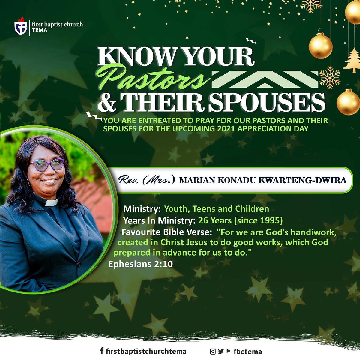 fbctema's tweet photo. Know Your Pastors and their Spouses! TeamKwartengDwira ✊🏾 https://t.co/74At7i88hV