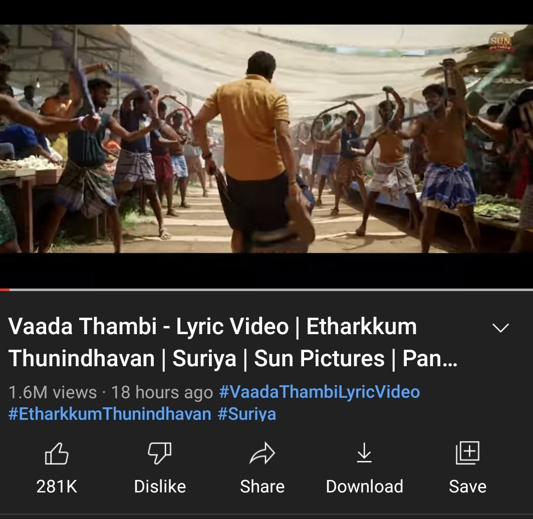 ennavalkadaa's tweet photo. #Annaatthe &amp; #EtharkkumThunindhavan 18 Hours First Single View Count
#AnnaattheFirstSingle - 3 million Views 
#ETFirstSingle - 1.6 million Views

#Thalaivar Rajinikanth Social Media Rage at this age is😎 https://t.co/OymmfCNDGC