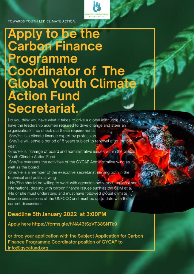 Green Youth Climate Fund Institution tweet media