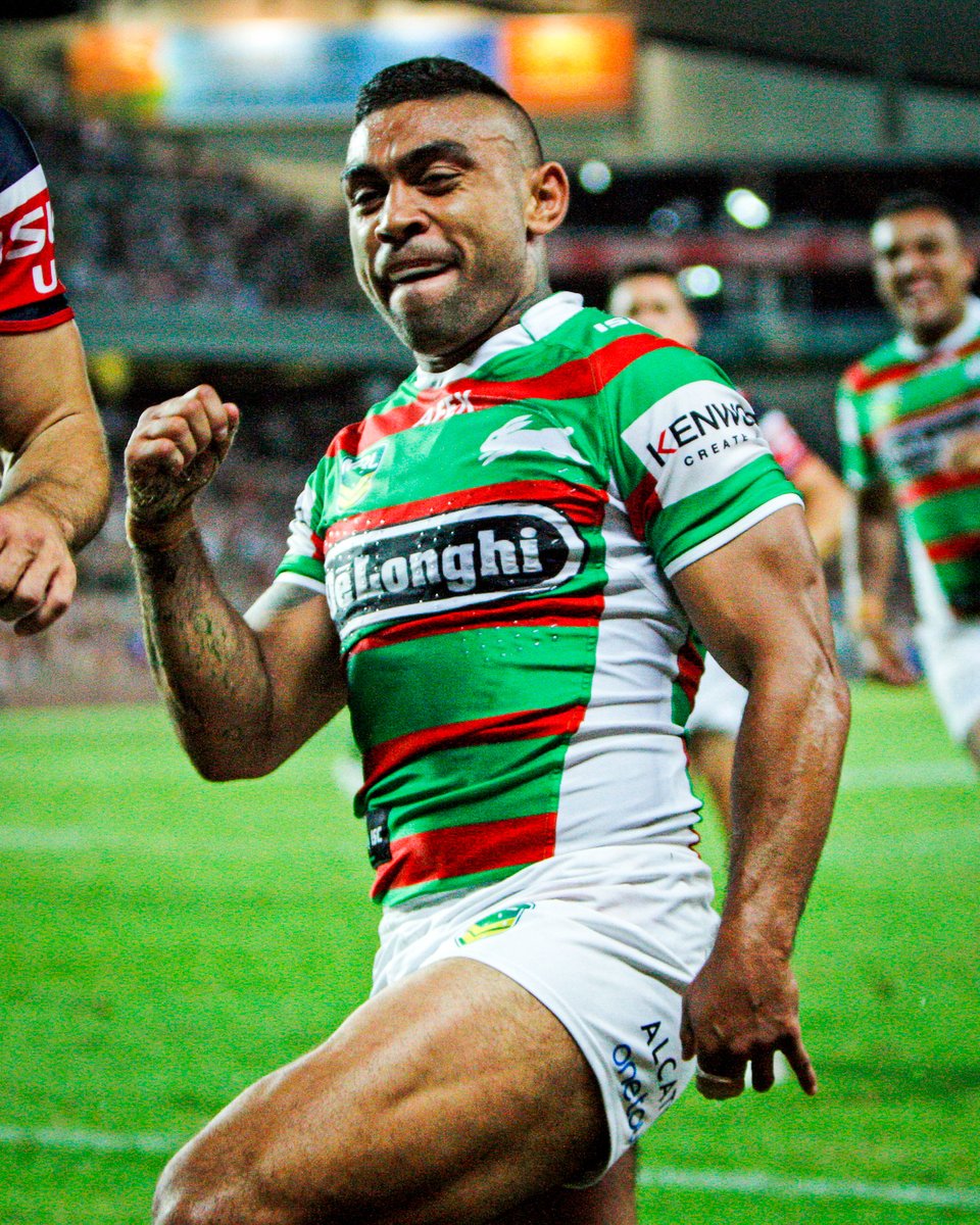SSFCRABBITOHS's tweet image. Local product Nathan Merritt was a try-scoring machine in the Red &amp;amp; Green and is the current record holder for the top try scorer in the history of the Club 🔥🥇 #WornWithPride #GoRabbitohs ❤️💚
