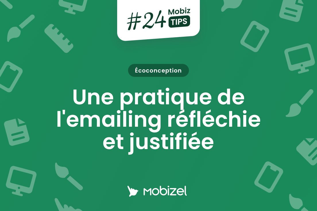 Les mailings non ciblés et envoyés en masse constituent un immense gâchis écologique : 12 milliards d'emails sont envoyés chaque heure et seulement 20% sont ouverts.
Pour éviter ça, préférez un design raisonnable et un bon ciblage : linkedin.com/posts/mobizel_…
#24MobizTips