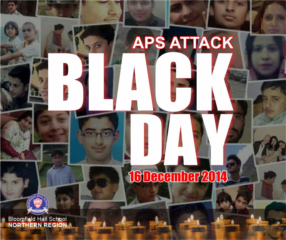 bhsnorth's tweet photo. On the seventh anniversary of the tragic APS Peshawar attacks, we at BHS pay tribute to the martyrs - children and staff - of the school. May their souls rest in peace.
#APSMartyrs #APSPeshawarAttack https://t.co/en4CIMzGWo
