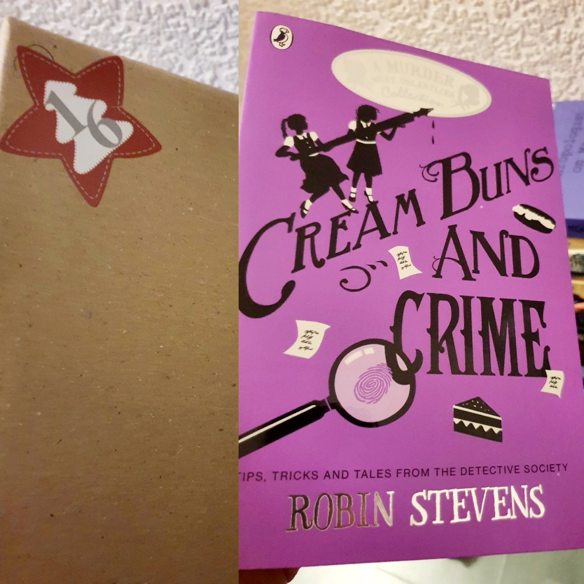 bookshineblog's tweet photo. Day 16 brought Cream Buns and Crime by Robin Stevens.
I got Once Upon a Crime free from Vine and loved the characters and the golden-age mystery plot, so here starts my collection!
#bookadvent #bookblogger #bookshine #booklove #childrensbooks #shortstories #mystery #Days16 https://t.co/dNc9J9qP0G