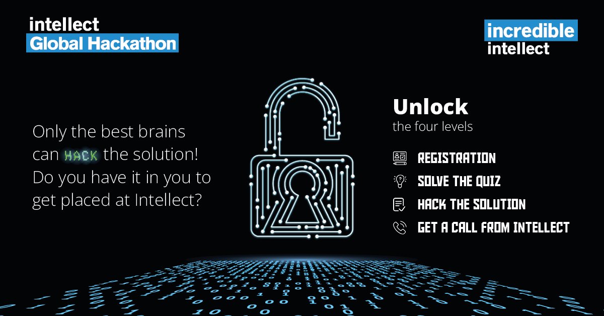 i_DesignArena's tweet photo. Tease your brain
Design a solution
Get placed at Intellect!
Register Now: https://t.co/ZIsAHLgHXy
#IntellectGlobalHackathon #IncredibleIntellect #NurtureYourGrowth https://t.co/gzSiTgI5bO