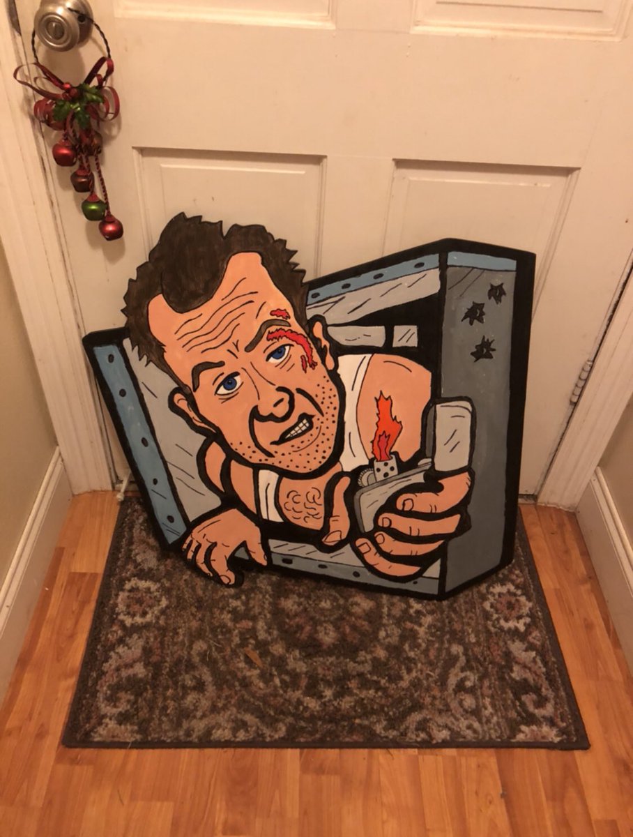 moosekellum59's tweet photo. @aggierican Die Hard is most certainly a Christmas movie. Here is a yard decoration I made last year. #DiehardIsAChristmasMovie https://t.co/NiZsP7qSn5